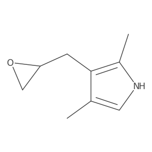 2,4-dimethyl-3-[(oxiran-2-yl)methyl]-1H-pyrrole结构式
