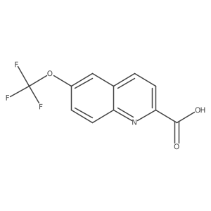 6-(Trifluoromethoxy)quinoline-2-carboxylic acid结构式