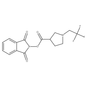 1,3-dioxo-2,3-dihydro-1H-isoindol-2-yl 1-(2,2,2-trifluoroethyl)pyrrolidine-3-carboxylate Structure