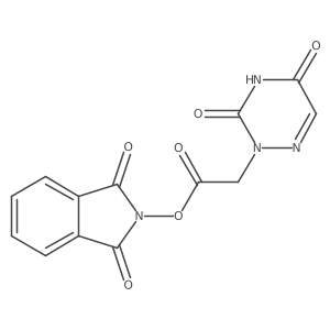 1,3-dioxo-2,3-dihydro-1H-isoindol-2-yl 2-(3,5-dioxo-2,3,4,5-tetrahydro-1,2,4-triazin-2-yl)acetate结构式
