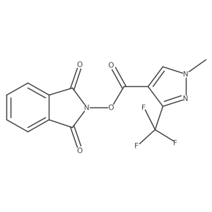1,3-dioxo-2,3-dihydro-1H-isoindol-2-yl 1-methyl-3-(trifluoromethyl)-1H-pyrazole-4-carboxylate Structure