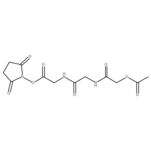 N-[2-(Acetylthio)acetyl]glycylglycine 2,5-dioxo-1-pyrrolidinyl ester Structure
