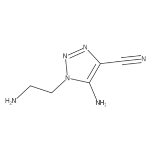 5-amino-1-(2-aminoethyl)-1H-1,2,3-triazole-4-carbonitrile Structure
