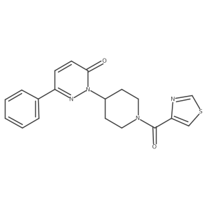 6-Phenyl-2-[1-(1,3-thiazole-4-carbonyl)piperidin-4-yl]-2,3-dihydropyridazin-3-one Structure