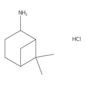 (1R,2R,5S)-6,6-Dimethylbicyclo[3.1.1]heptan-2-amine;hydrochloride结构式