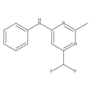 6-(difluoromethyl)-2-methyl-N-phenylpyrimidin-4-amine Structure