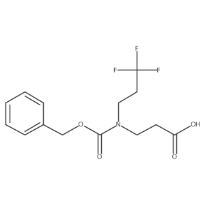 3-{[(Benzyloxy)carbonyl](3,3,3-trifluoropropyl)amino}propanoic acid结构式