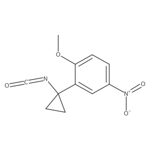 2-(1-Isocyanatocyclopropyl)-1-methoxy-4-nitrobenzene Structure