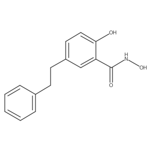 N,2-dihydroxy-5-(2-phenylethyl)benzamide结构式