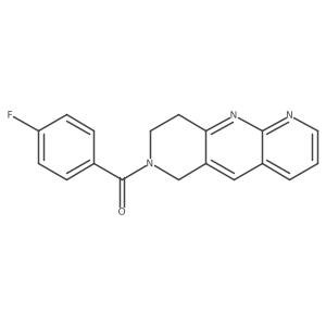 7-(4-fluorobenzoyl)-6H,7H,8H,9H-pyrido[2,3-b]1,6-naphthyridine结构式