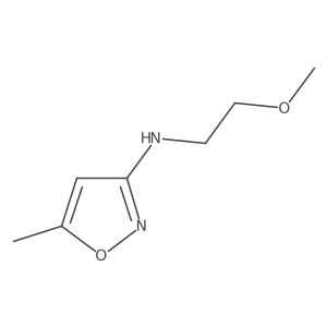 N-(2-methoxyethyl)-5-methyl-1,2-oxazol-3-amine结构式