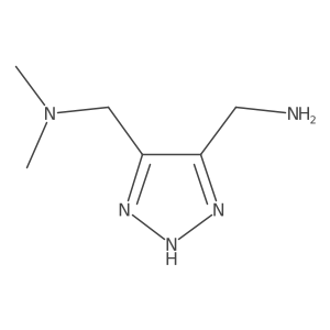 1-{4-[(dimethylamino)methyl]-1H-1,2,3-triazol-5-yl}methanamine Structure