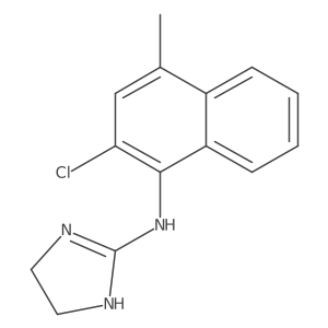 N-(2-Chloro-4-methylnaphthalen-1-yl)-4,5-dihydro-1H-imidazol-2-amine结构式
