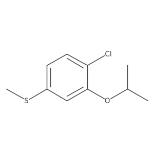 (4-Chloro-3-isopropoxyphenyl)(methyl)sulfane结构式