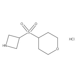 3-(Oxane-4-sulfonyl)azetidine hydrochloride Structure