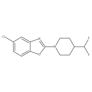 5-Chloro-2-[4-(difluoromethyl)piperidin-1-yl]-1,3-benzoxazole Structure