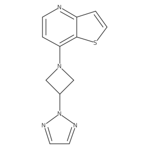 2-(1-{thieno[3,2-b]pyridin-7-yl}azetidin-3-yl)-2H-1,2,3-triazole Structure