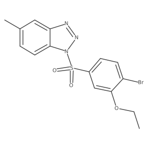 1-(4-bromo-3-ethoxybenzenesulfonyl)-5-methyl-1H-1,2,3-benzotriazole Structure