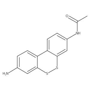 N-(8-Aminodibenzo[c,e][1,2]dithiin-3-yl)acetamide Structure