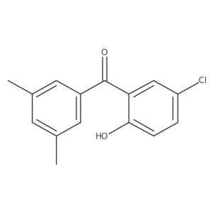 (5-Chloro-2-hydroxyphenyl)(3,5-dimethylphenyl)methanone结构式