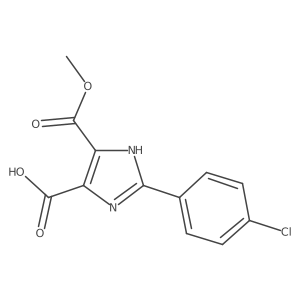 5-Methyl 2-(4-chlorophenyl)-1H-imidazole-4,5-dicarboxylate结构式