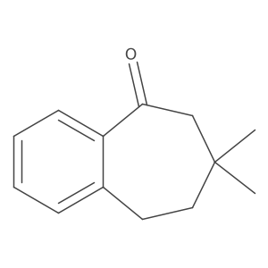 7,7-dimethyl-6,7,8,9-tetrahydro-5H-benzo[7]annulen-5-one结构式
