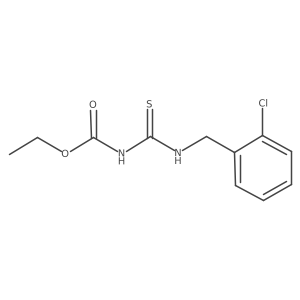 ethyl N-{[(2-chlorophenyl)methyl]carbamothioyl}carbamate Structure