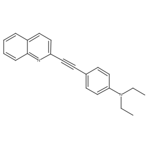 N,N-Diethyl-4-[2-(2-quinolinyl)ethynyl]benzenamine Structure