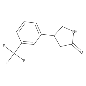 4-[3-(Trifluoromethyl)phenyl]pyrrolidin-2-one结构式