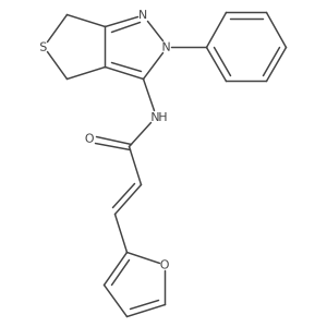 (Z)-3-(furan-2-yl)-N-(2-phenyl-4,6-dihydro-2H-thieno[3,4-c]pyrazol-3-yl)acrylamide Structure