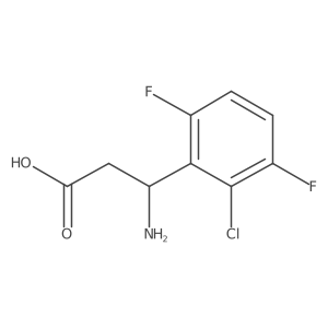 3-Amino-3-(2-chloro-3,6-difluorophenyl)propanoic acid Structure