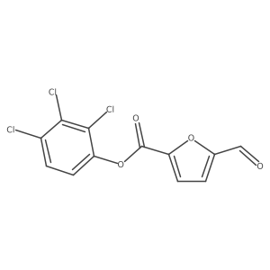 2,3,4-Trichlorophenyl 5-formyl-2-furancarboxylate Structure