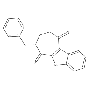 3,4-Dihydro-2-(phenylmethyl)azepino[3,4-b]indole-1,5(2H,10H)-dione Structure
