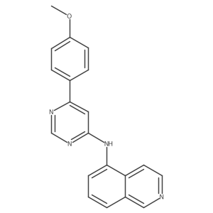 N-[6-(4-methoxyphenyl)-4-pyrimidinyl]-5-isoquinolinamine Structure