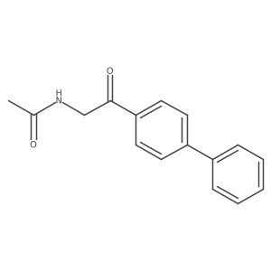 N-(2-[1,1'-biphenyl]-4-yl-2-oxoethyl)acetamide结构式