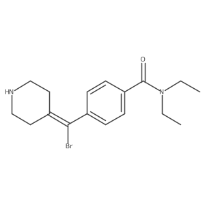 4-[bromo-(piperidin-4-ylidene)methyl]-N,N-diethylbenzamide Structure