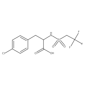 4-Chloro-N-[(2,2,2-trifluoroethyl)sulfonyl]-D-phenylalanine结构式