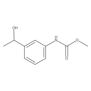Carbamic acid, [3-(1-hydroxyethyl)phenyl]-, methyl ester Structure