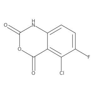 6-Chloro-5-fluoroisatoic acid anhydride结构式