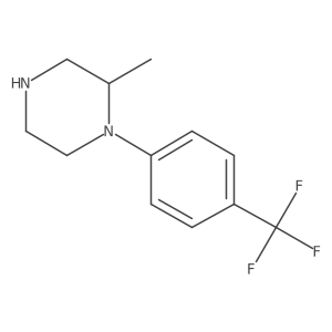 2-Methyl-1-[4-(trifluoromethyl)phenyl]piperazine Structure