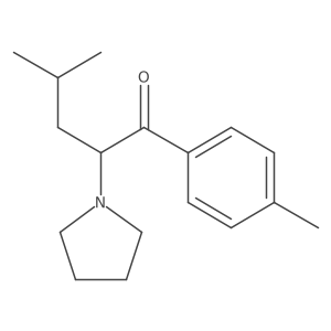 4-Methyl-2-pyrrolidin-1-yl-1-(4-methylphenyl)pentan-1-one结构式