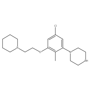 1-{5-Chloro-2-methyl-3-[(2-piperidin-1-ylethyl)oxy]phenyl}piperazine Structure