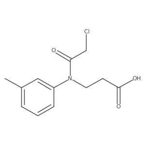 N-(2-Chloroacetyl)-N-(3-methylphenyl)-I(2)-alanine Structure