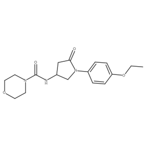 N-[1-(4-ethoxyphenyl)-5-oxopyrrolidin-3-yl]morpholine-4-carboxamide Structure