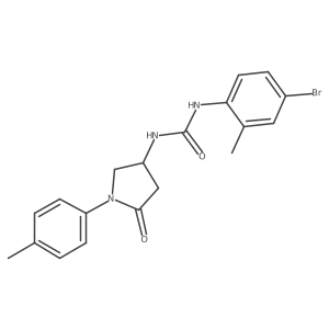 1-(4-Bromo-2-methylphenyl)-3-(5-oxo-1-(p-tolyl)pyrrolidin-3-yl)urea Structure