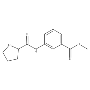 Methyl 3-(tetrahydrofuran-2-carboxamido)benzoate结构式