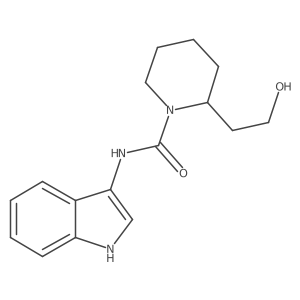 2-(2-hydroxyethyl)-N-(1H-indol-3-yl)piperidine-1-carboxamide Structure