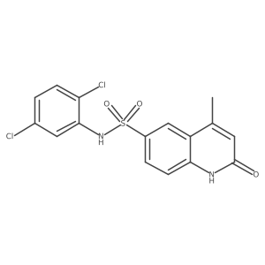 N-(2,5-dichlorophenyl)-4-methyl-2-oxo-1,2-dihydroquinoline-6-sulfonamide Structure