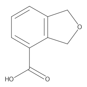 1,3-Dihydro-2-benzofuran-4-carboxylic acid结构式