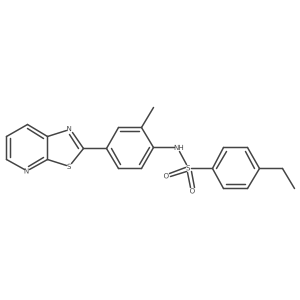 4-ethyl-N-(2-methyl-4-(thiazolo[5,4-b]pyridin-2-yl)phenyl)benzenesulfonamide Structure
